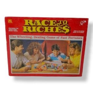 Vintage Race to Riches Board Game, The Wheeling, Dealing Game of Fast Fortunes